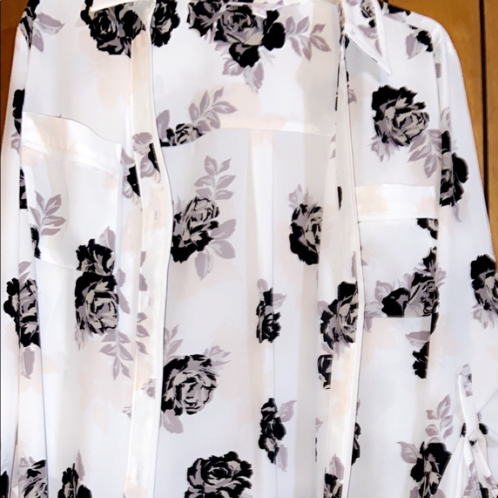 Cute white flower jacket